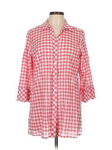 Foxcroft 3/4 Sleeve Button-Down Shirt (view 1)
