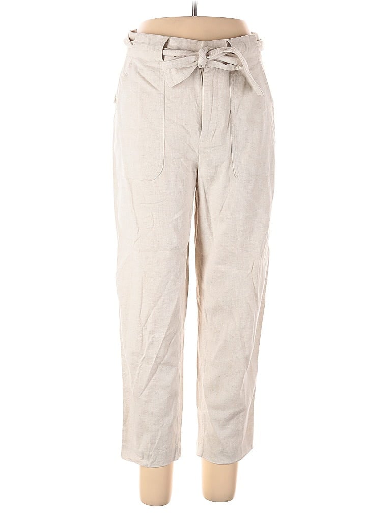 Pre-owned Banana Republic Factory Store Linen Pants In White