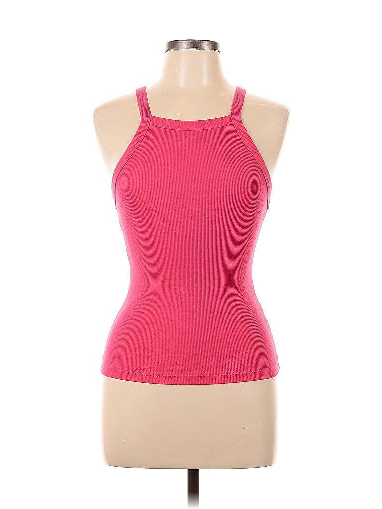 Pre-owned Unbranded Tank Top Pink Halter Neckline Tops