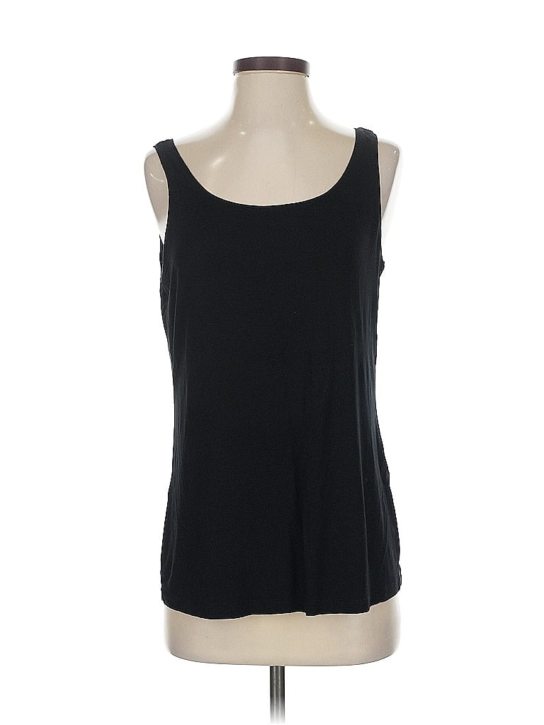 Pre-owned Eileen Fisher Tank Top Black Strapless Neckline Tops