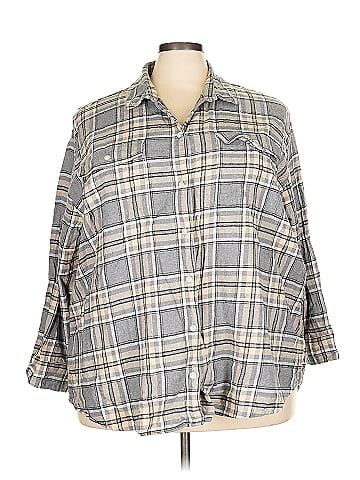 Old Navy 3/4 Sleeve Button-Down Shirt (view 1)