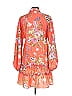 Alexis 100% Polyester Floral Orange Casual Dress Size L - photo 2