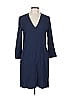 Antonelli Firenze Solid Blue Casual Dress Size EU 42 / US 12 - photo 1