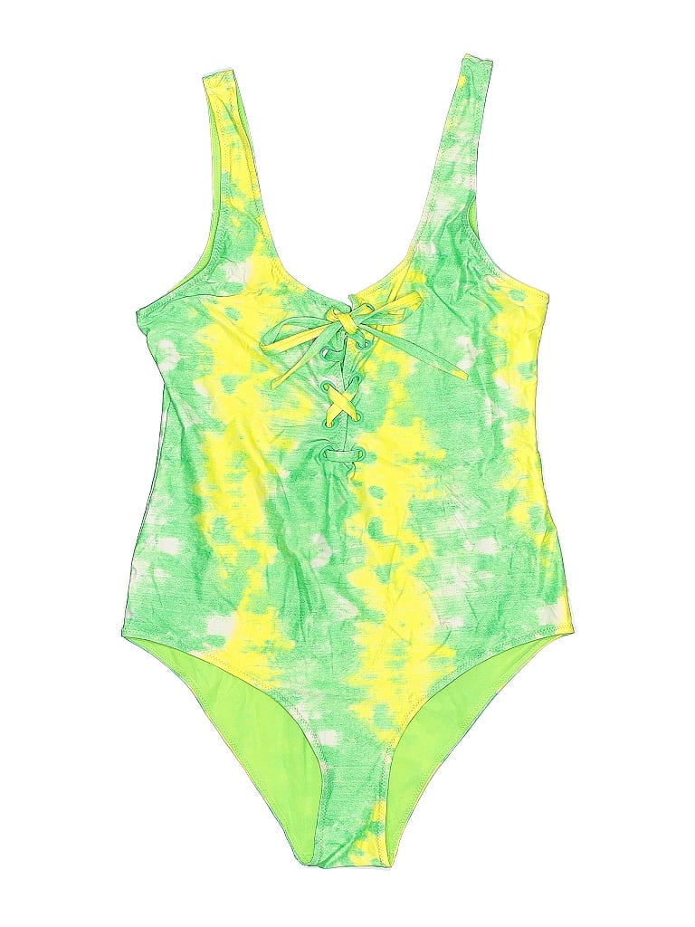 Pre-owned Assorted Brands One Piece Swimsuit In Green