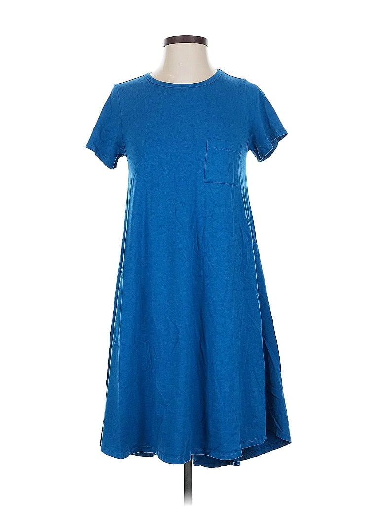 Pre-owned Lularoe Casual Dress In Blue