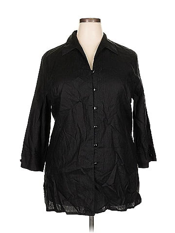 GiGi 3/4 Sleeve Button-Down Shirt (view 1)