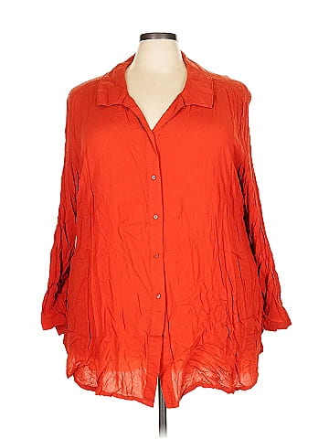 BLOUSE 3/4 Sleeve Button-Down Shirt (view 1)