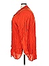 BLOUSE 100% Rayon Orange 3/4 Sleeve Button-Down Shirt Size 3X - photo 5