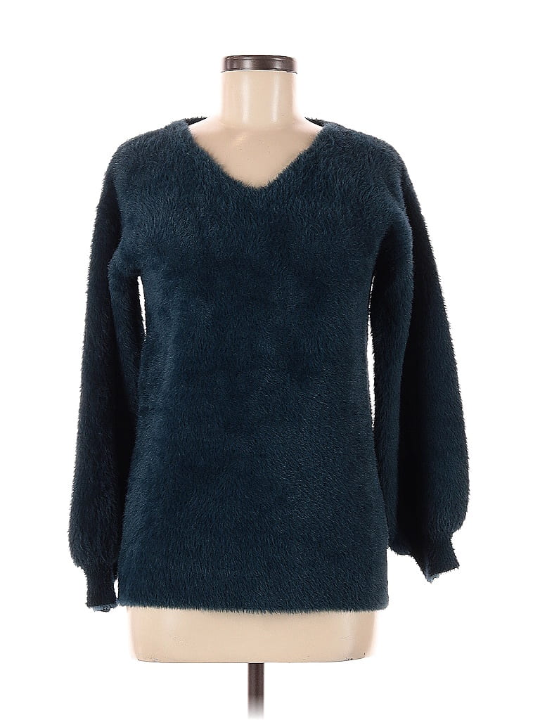 Pre-owned Assorted Brands Pullover Sweater In Blue