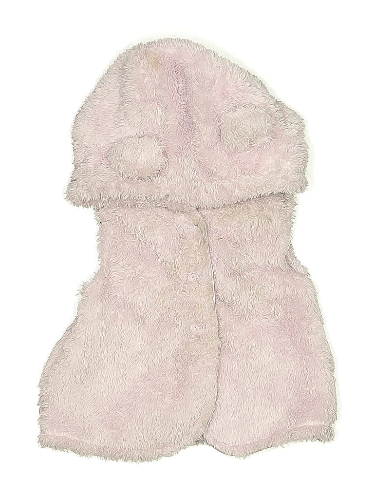 Pre-owned Just One You Made By Carter's Babies' Faux Fur Vest In Pink