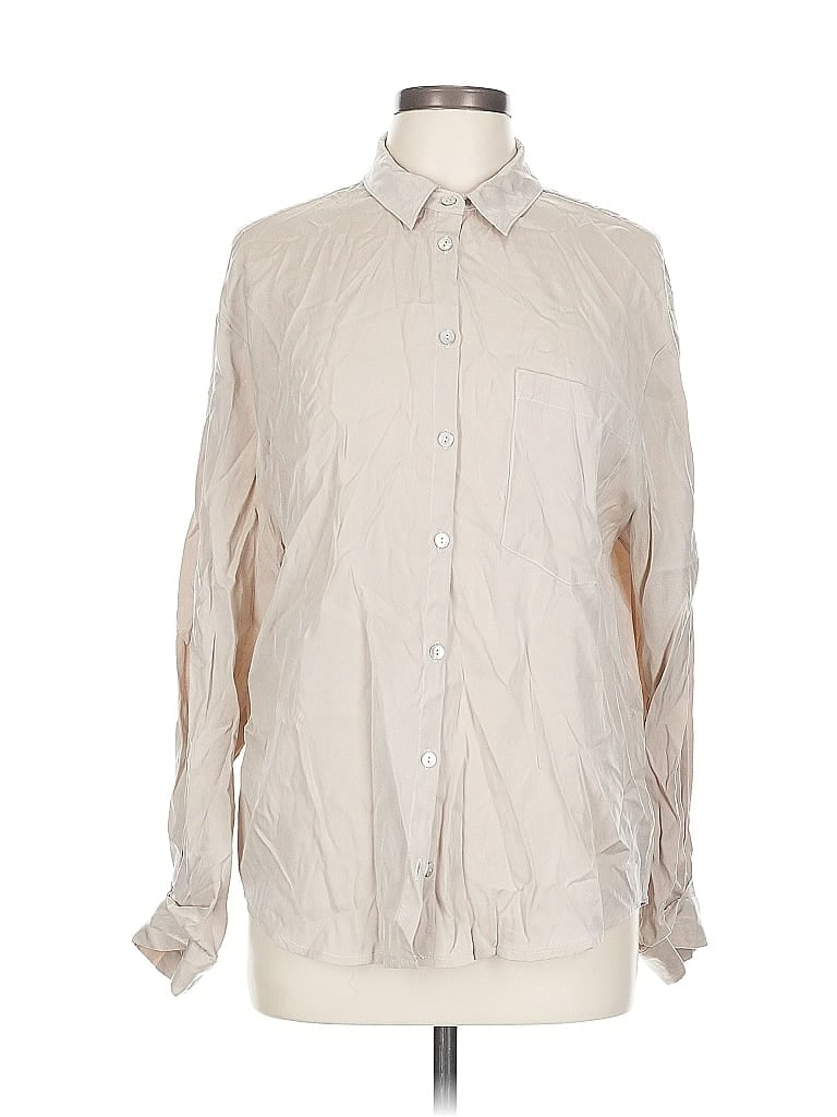 Pre-owned Pinch Long Sleeve Button Down Shirt In White