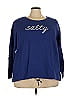 Belle By Kim Gravel Blue 3/4 Sleeve T-Shirt Size 3X - photo 1