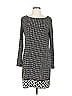 MICHAEL Michael Kors Houndstooth Gray Casual Dress Size L - photo 1