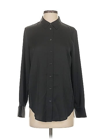Quince Long Sleeve Silk Top (view 1)
