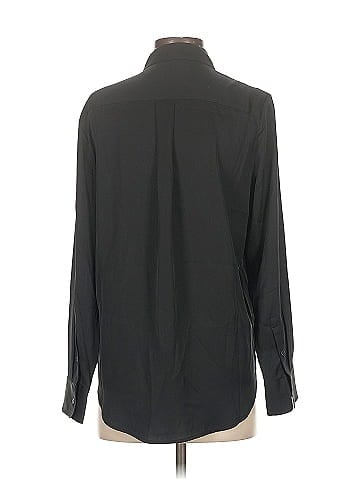 Quince Long Sleeve Silk Top (view 2)