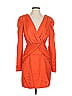 Nicholas 100% Polyester Orange Cocktail Dress Size 4 - photo 1