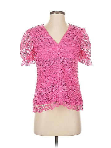 Aqua Short Sleeve Blouse (view 1)