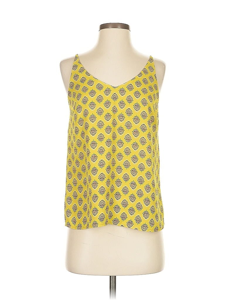 Pre-owned Banana Republic Factory Store Tank Top Yellow Halter Neckline Tops