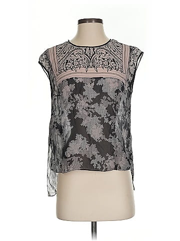 BCBGMAXAZRIA Runway Sleeveless Silk Top (view 1)
