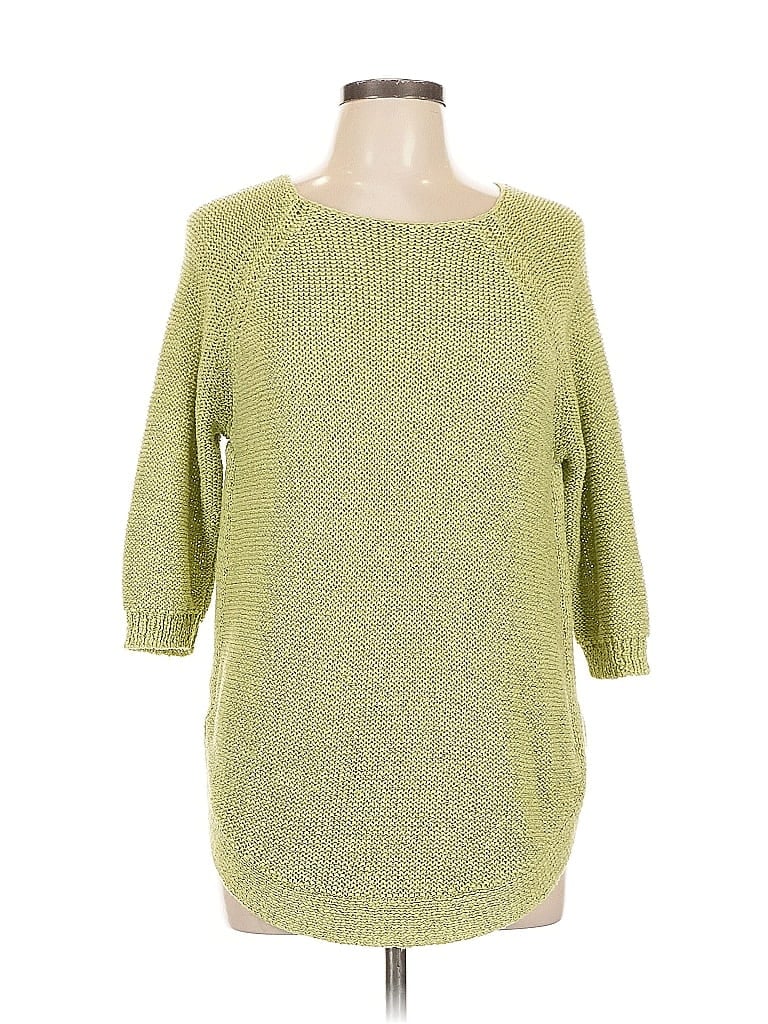 CHICO'S Pre-owned Pullover Sweater In Green