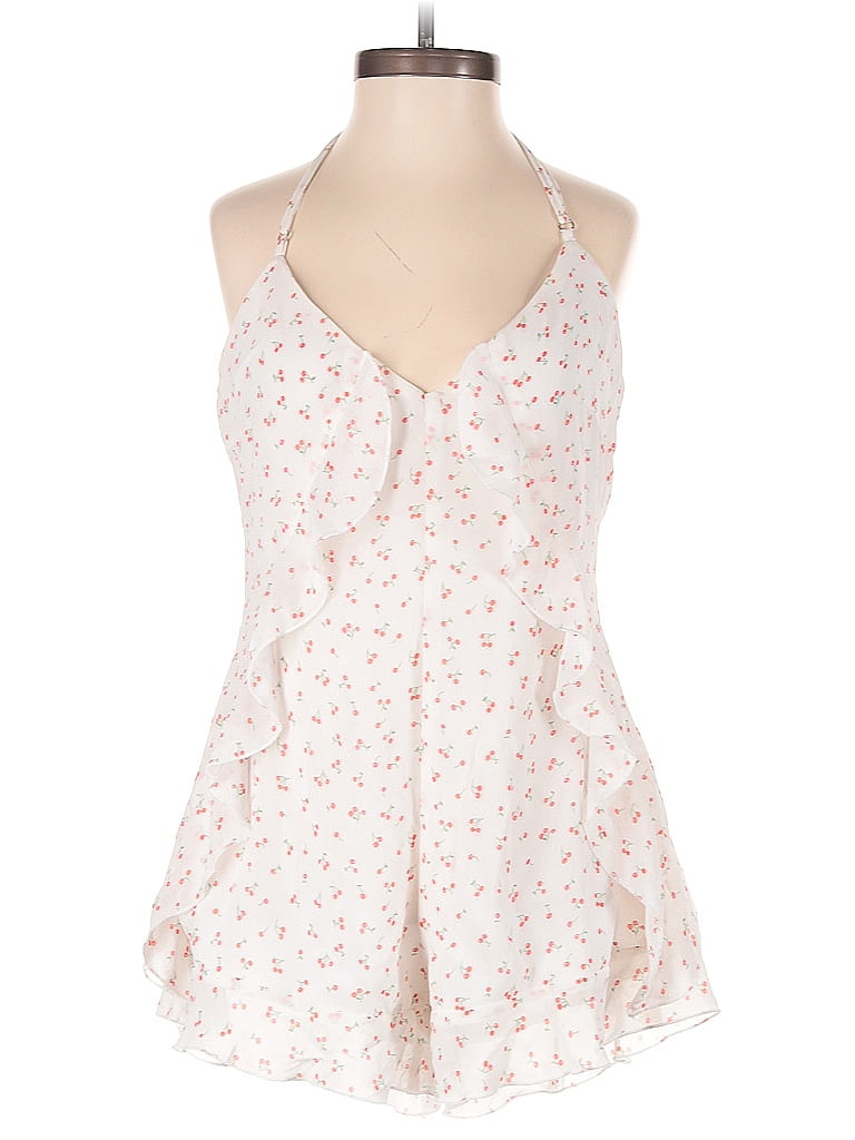 Pre-owned Beginning Boutique Romper In White