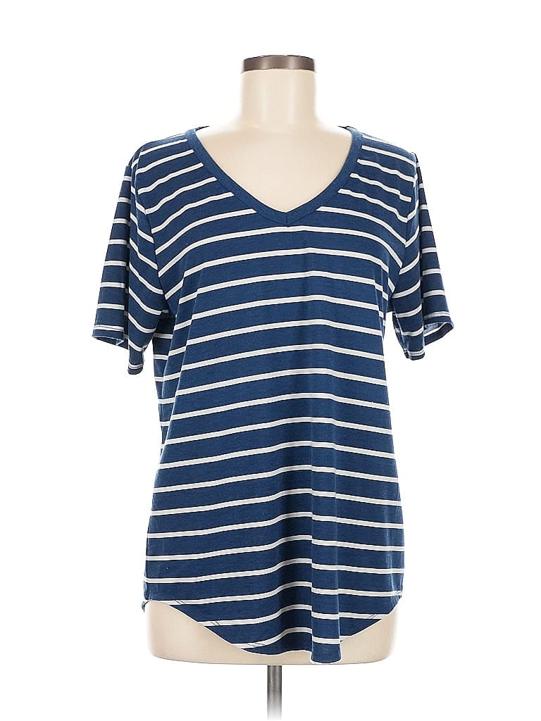 Pre-owned Lularoe Short Sleeve T-shirt In Blue