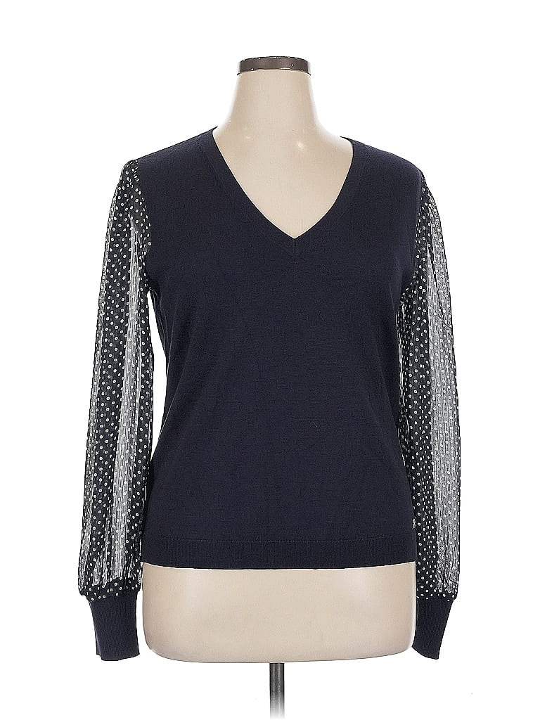 Pre-owned Tommy Hilfiger Pullover Sweater In Blue