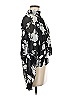 Gracia 100% Polyester Floral Black Long Sleeve Blouse Size M - photo 3