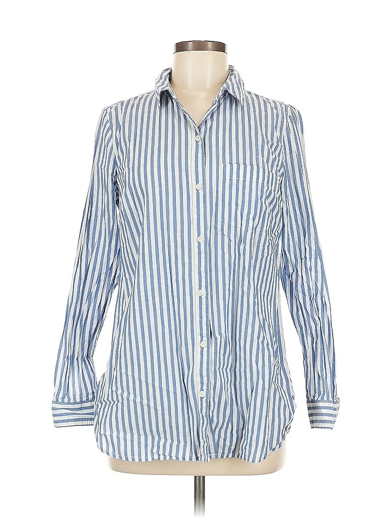 Click to view more detailed imagery on our partner's website Pre-owned Old Navy Long Sleeve Button Down Shirt In Blue