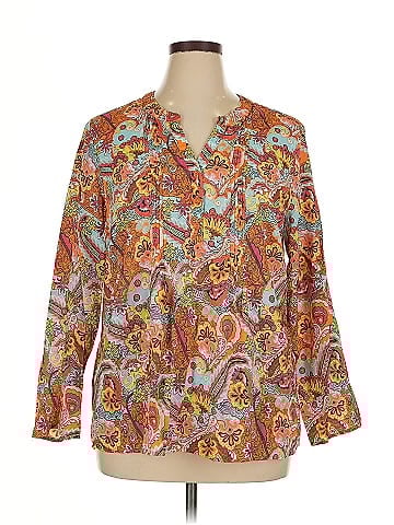 Notations Long Sleeve Blouse (view 1)