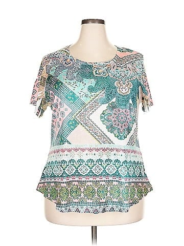 One World Short Sleeve Blouse (view 1)