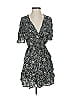 Auguste 100% Rayon Animal Print Black Cocktail Dress Size 4 - photo 1
