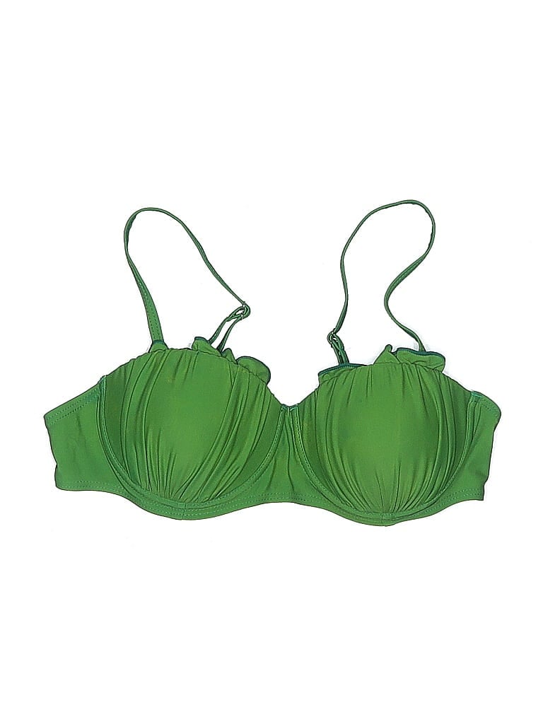UNBRANDED Pre-owned Swimsuit Top Green Swimwear
