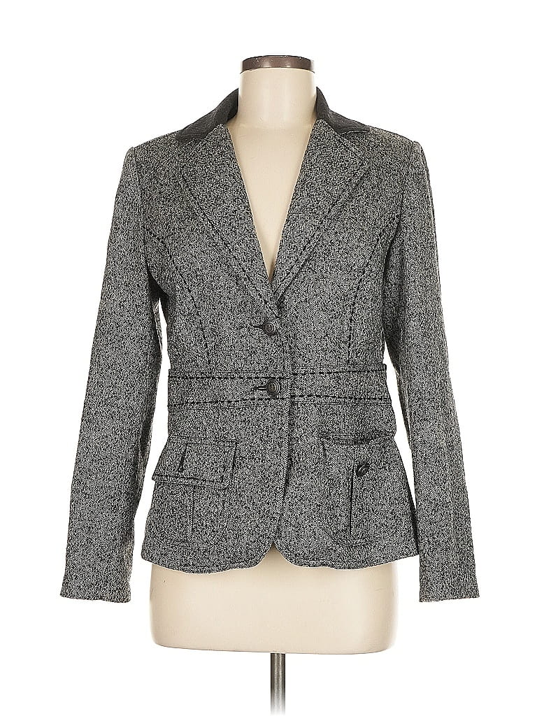 Click to view more detailed imagery on our partner's website Pre-owned Cabi Wool Blazer Jacket In Gray