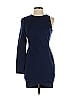 Black Halo Solid Blue Cocktail Dress Size 4 - photo 1