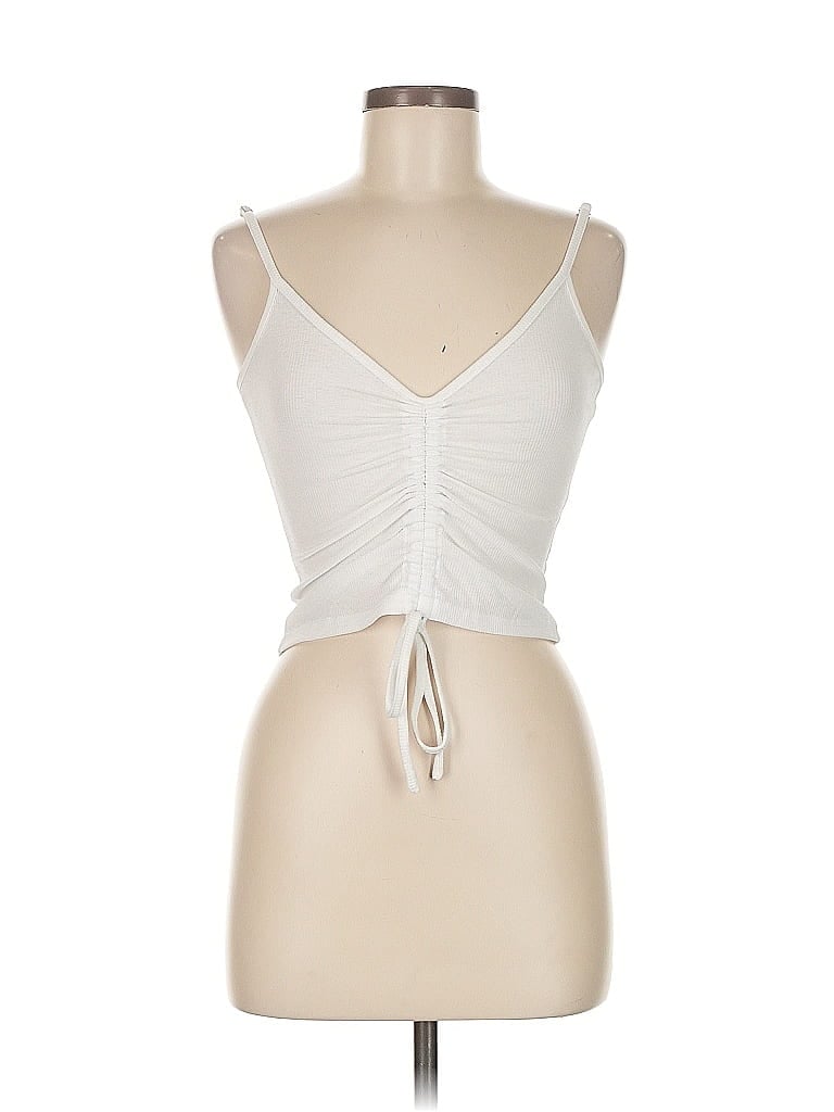 Pre-owned Polly Tank Top Ivory Strapless Neckline Tops In White