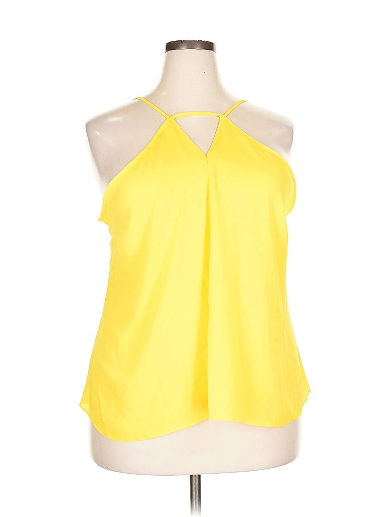 Bold Elements Sleeveless Blouse In Yellow