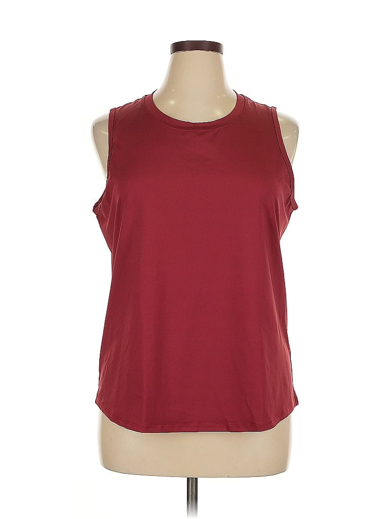 Click to view more detailed imagery on our partner's website Pre-owned Xxi Sleeveless T-shirt In Burgundy