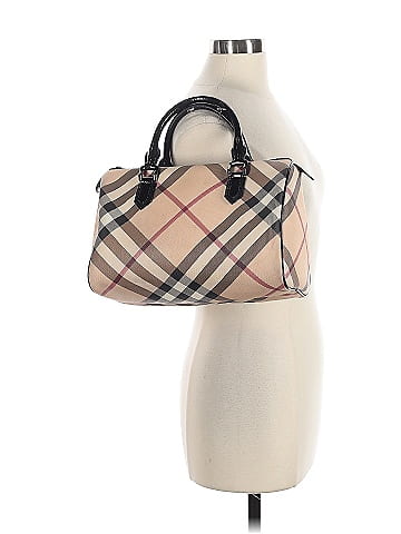 Burberry Supernova Check Patent Small Chester Bowling Bag (view 2)