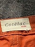 Cotélac 100% Cotton Orange Jeans Size Sm (1) - photo 3