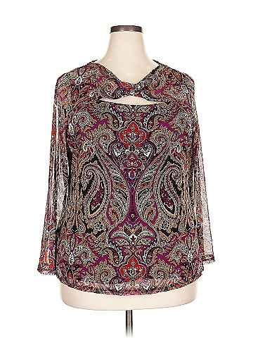 INC International Concepts 3/4 Sleeve Blouse (view 1)