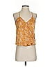 Pink Rose Yellow Sleeveless Blouse Size S - photo 1