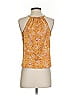 Pink Rose Yellow Sleeveless Blouse Size S - photo 2