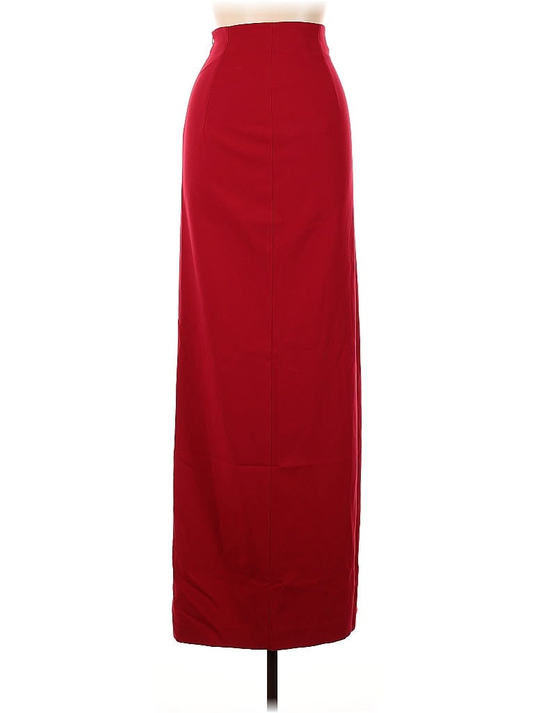 Black Halo Red Burgundy Formal Skirt Size 4 - photo 1
