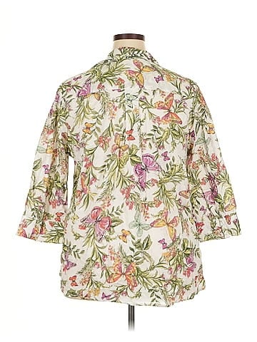 Lane Bryant 3/4 Sleeve Button-Down Shirt (view 2)