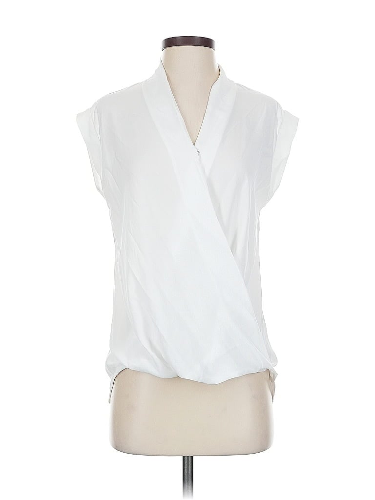 Pre-owned Ro & De Sleeveless Blouse In White