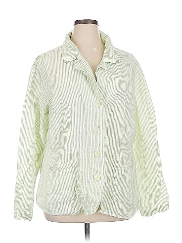 Flax 3/4 Sleeve Button-Down Shirt (view 1)