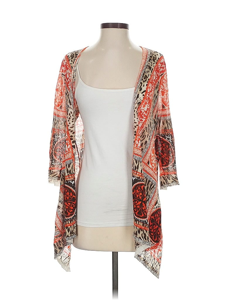 Click to view more detailed imagery on our partner's website Pre-owned Chico's Kimono In Orange