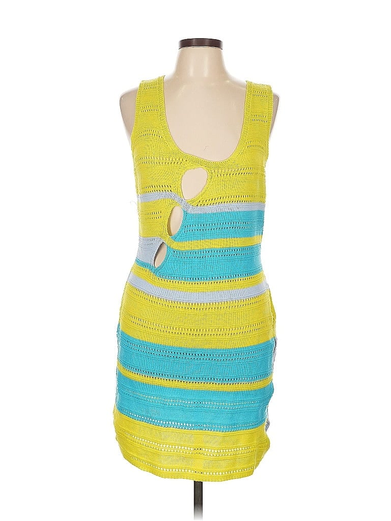 Pre-owned Unbranded Swimsuit Cover Up In Yellow