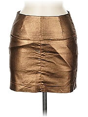 Zara Trf Faux Leather Skirt